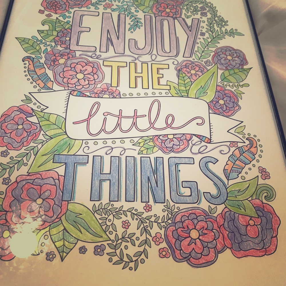 Canvas Quote: Enjoy the Little Things